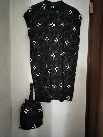 튜닉 & 가방. 기모노 리메이크. 순수 실크 시보리. 세상에 하나뿐인