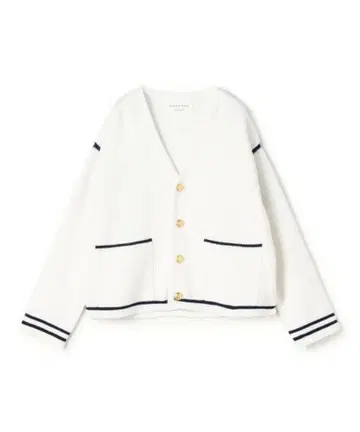 MACPHEE 하프 밀라노 V넥 가디건