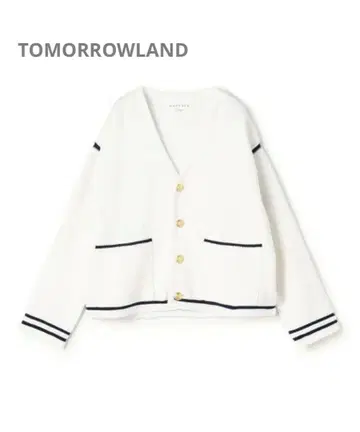 MACPHEE 하프 밀라노 V넥 가디건