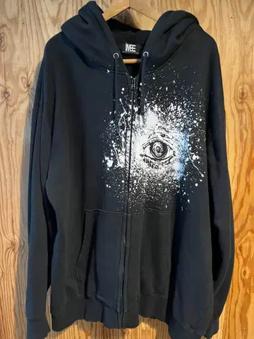 M:E 에무이 오버 사이즈 블랙 후드티