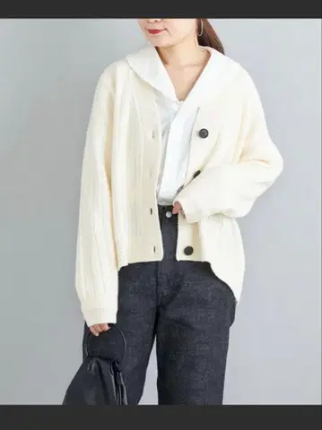 SHIPS 쉽스 캐시미어 혼방 니트 가디건 아우터 여성용