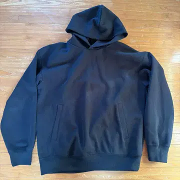 UNIQLO 맨투맨 오버사이즈 풀 후드티 M 사이즈 블랙