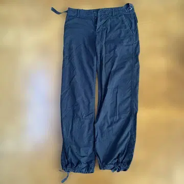 n100 다크 네이비 워크 팬츠 밑단 끈