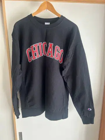 챔피온 리버스 위브 롱 T 블랙 L