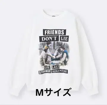 GU 헤비 웨이트 맨투맨 풀오버 스트레인저 싱스 미지의 세계