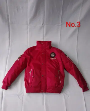 남성용 아우터 자켓 빨간색 점퍼 L 사이즈