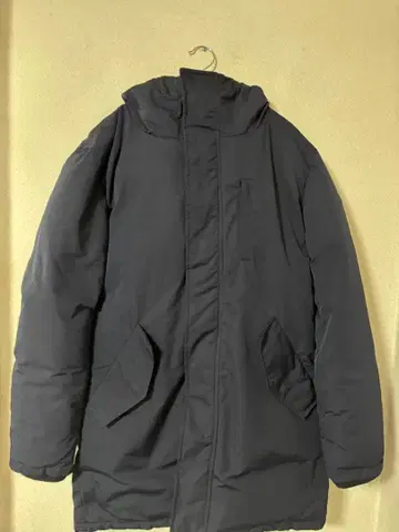 CAMBIO 네이비 다운 자켓 후드 부착