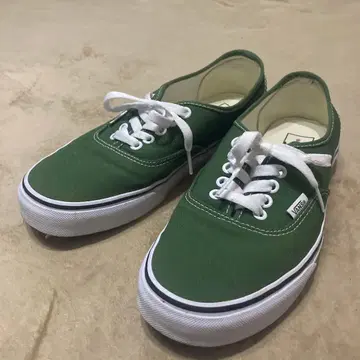 VANS 오센틱 그린 스니커즈 26.0cm