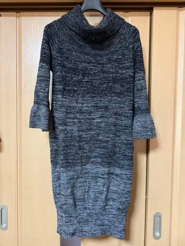 IENA 이에나 그라데이션 니트 원피스 플레어 슬리브