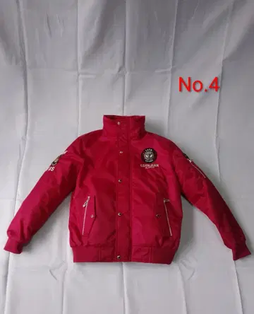 남성용 아우터 자켓 빨간색 점퍼 L 사이즈