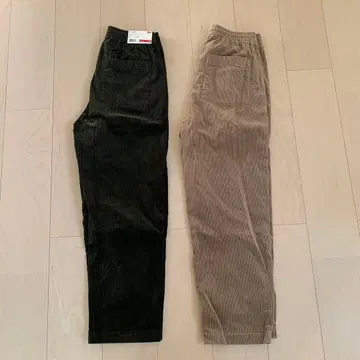[ 새상품급 ] UNIQLO 코듀로이 이지 앵클 팬츠 S 사이즈 2개