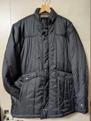 충전솜 아우터 점퍼 후드 체크 안감 부착 수납 많음 사이즈 LL