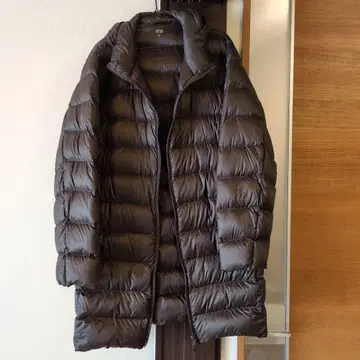 UNIQLO 후드 부착 다운 자켓 XL 브라운