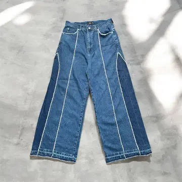 HARE 컷오프 데님 데님 프린지