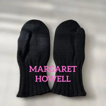 [ 미사용 새상품 ] 마가렛호웰 니트 미튼 블랙 프리 사이즈