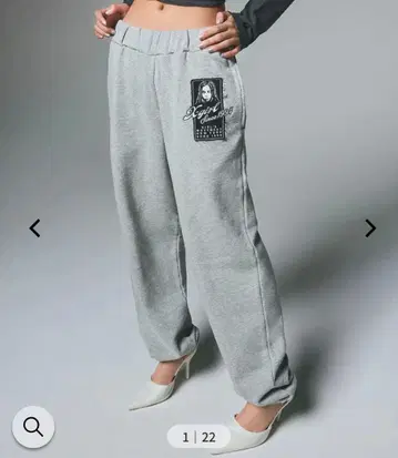새상품 X-girl FACE BOX SWEAT PANTS 엑스걸