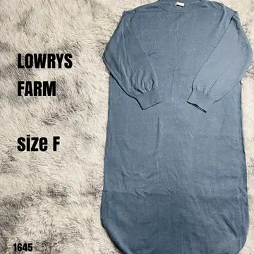 LOWRYS FARM 로리즈팜 니트 원피스 스카이블루 F 1645