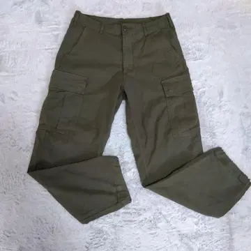 유니클로 카고 팬츠 밀리터리 카키 새상품급 S UNIQLO