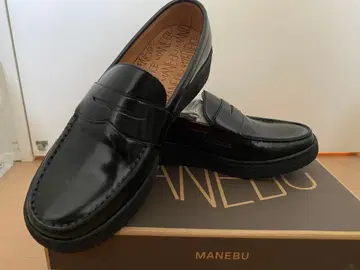 MANEBU 417 블랙 가죽 로퍼