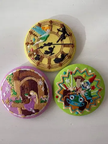 디즈니 자수 캔뱃지