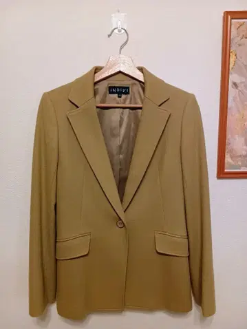 하자품 INDIVI 테일러드 자켓 38M 울 자켓