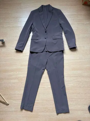 브라운 캐주얼 수트 L 사이즈 자켓과 팬츠 셋업