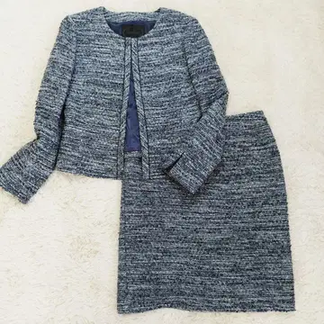 언타이틀 트위드 셋업 엄마 여성 수트 새상품급 졸업식 입학식 LL