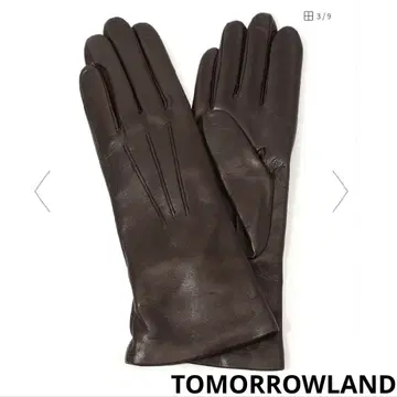 TOMORROWLANDMilona 파리 가죽 장갑 브라운