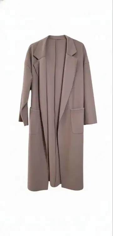 베이지 롱 코트 프리 사이즈