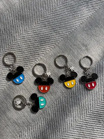 플로리다 디즈니 월드 미키마우스 키링 5색 세트