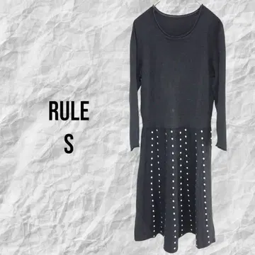 RULE 긴팔 니트 원피스 S 사이즈 블랙