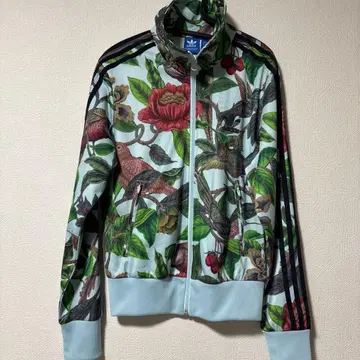 adidas 트랙 자켓 보타니컬 꽃무늬 꽃과 새 프린트 저지