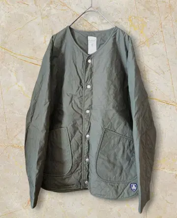 Orcival 오르치발 퀼팅 자켓 카키 노카라