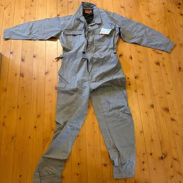 그레이 코튼 혼방 작업복