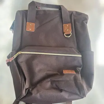 SAVOY 브라운 캔버스 백팩