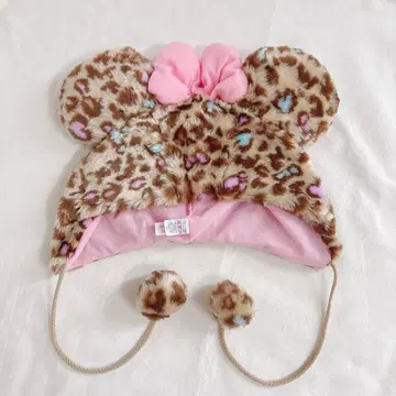 한정판 디즈니 리조트 팬캡 미니 레오파드 무늬