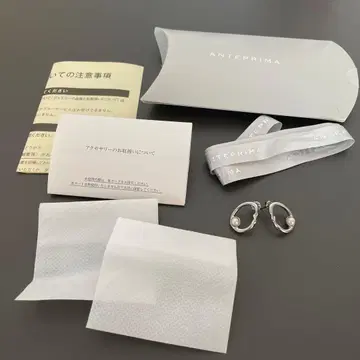 ANTEPRIMA 펄 장식 실버 귀찌