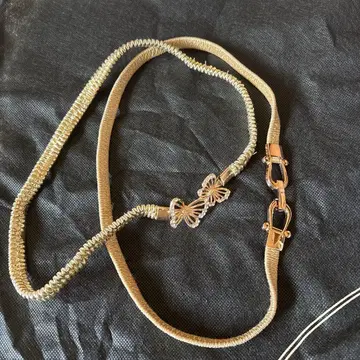 여성용 벨트 밴딩 벨트 골드