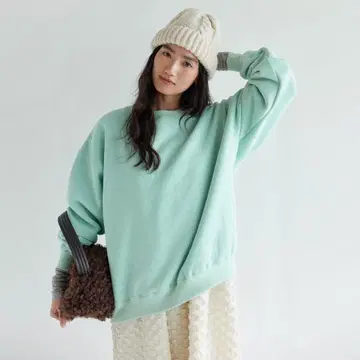 SEAROOMLYNN 볼륨 맨투맨 풀오버