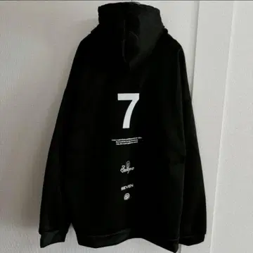 미사용 새상품 남성용 SEVEN 7 프린트 후드티 XXL