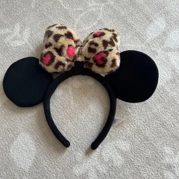 디즈니 미니 머리띠 레오파드 무늬