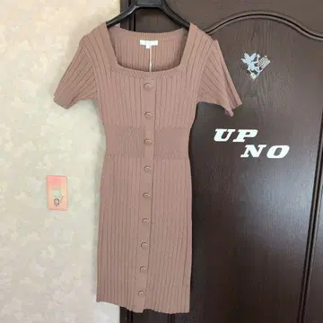 rienda 반팔 니트 원피스 S 핑크