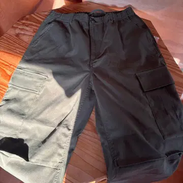 카고 팬츠 올리브색 2 포켓