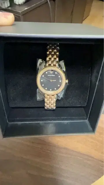 엠포리오 아르마니 골드 아날로그 손목시계