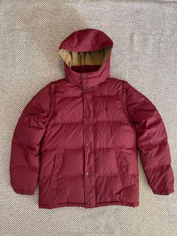 VOLCOM 버건디 다운 자켓