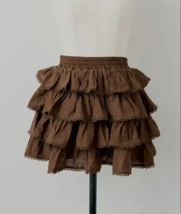 [ 미사용 새상품 ] 프릴 티어드 미니 스커트