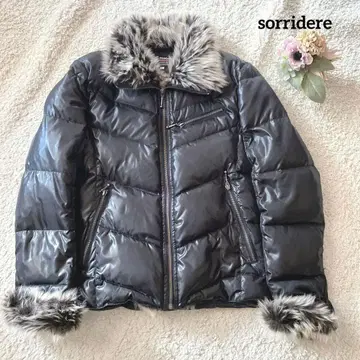 솔리델 다운 자켓 L 블랙 y2k 시크 스타일 헤이세이 남자