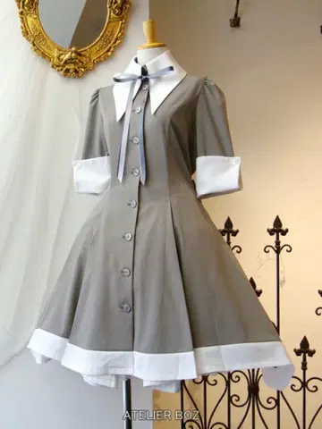 ATELIER BOZ 그레이 캐롤 원피스