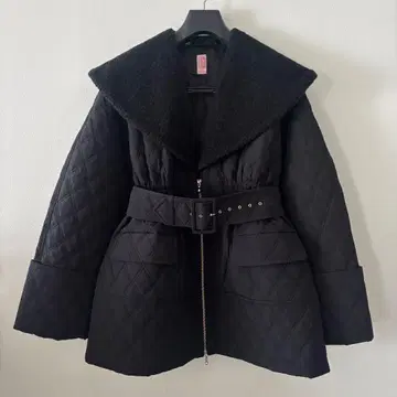 퀼팅 자켓 블랙 블랙