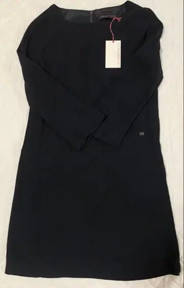 [ 미사용 ] TRUSSARDI JEANS 네이비 긴팔 원피스